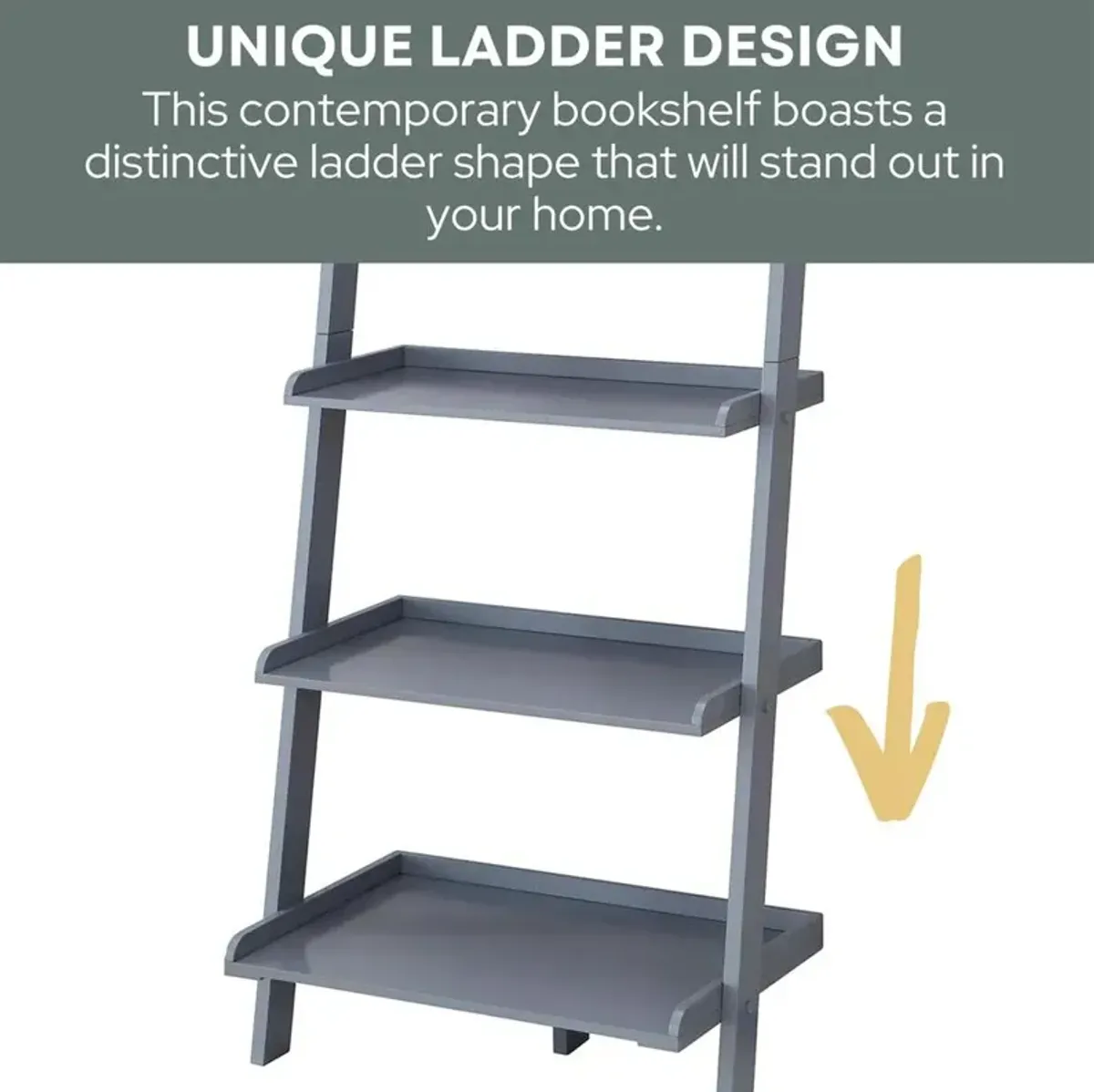 Convience Concept, Inc. American Heritage Bookshelf Ladder