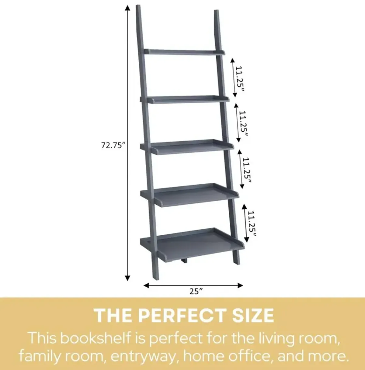 Convience Concept, Inc. American Heritage Bookshelf Ladder