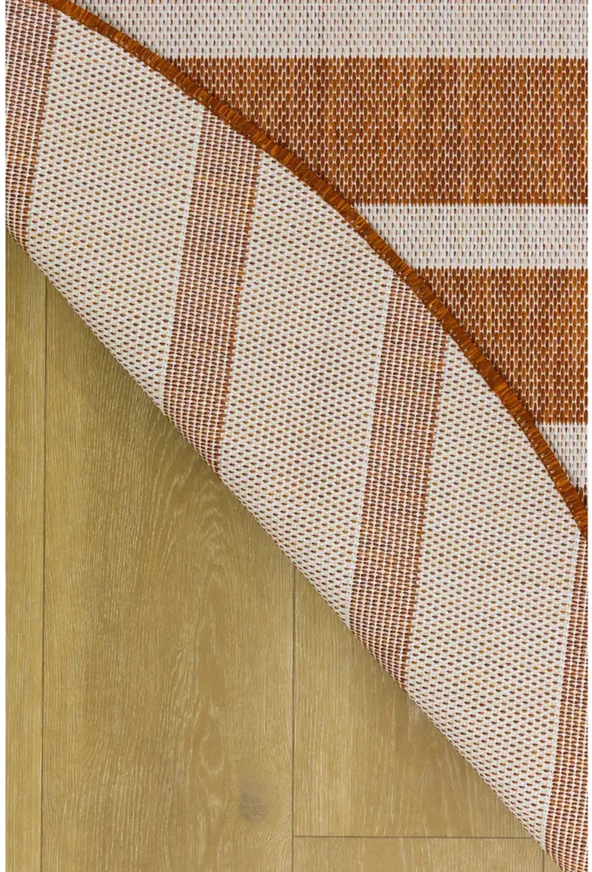 Positano POS03 Terracotta/Ivory 8' x Round Rug