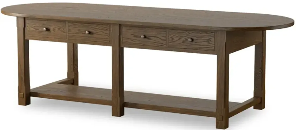 Elise Spiced Oak Kitchen Island