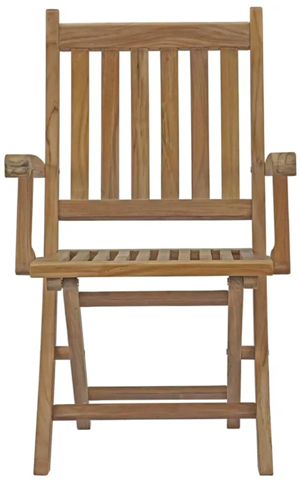 Modway EEI-2703-NAT Marina Premium Grade A Teak Wood Outdoor Patio Folding Armchair, Natural