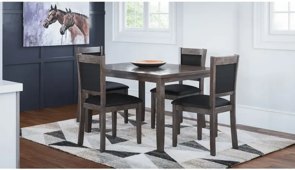 Jofran Greyson Heights 5 Pack Dining Set - Dining Table with 4 Chairs