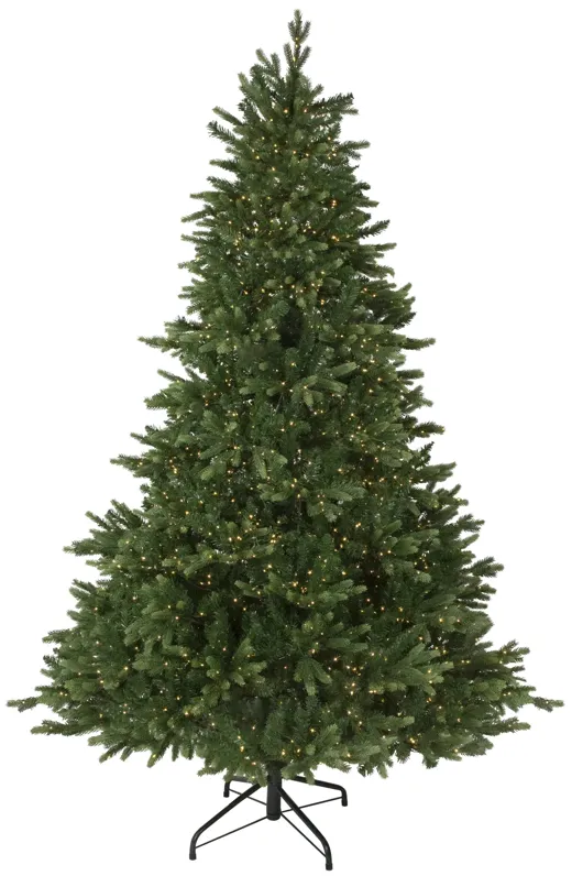 7.5' Pre-Lit Full Riverton Fir Artificial Christmas Tree  Warm White Lights