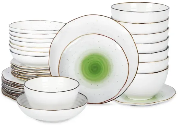 Christian Siriano Luma Porcelain 32 Piece Dinnerware Set