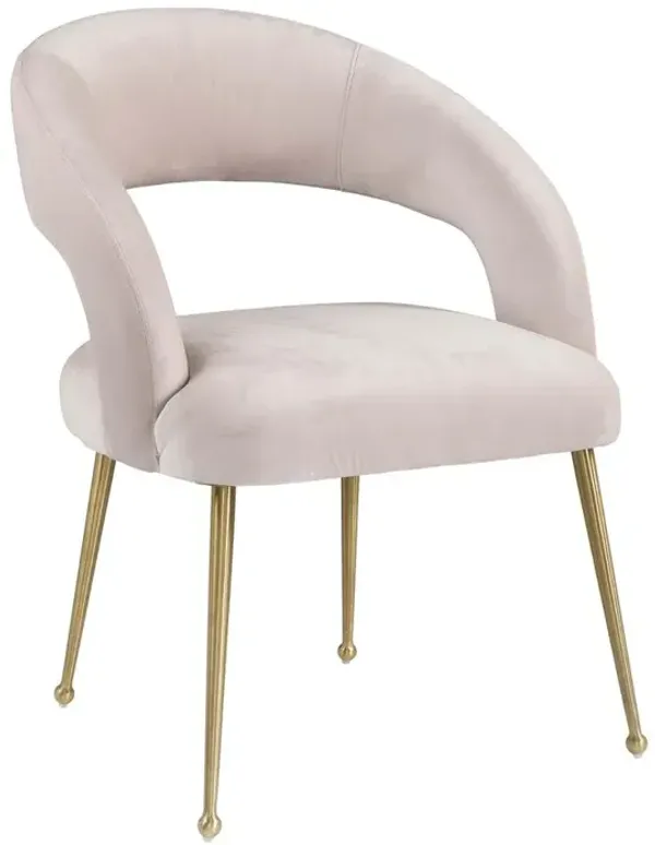 Belen Kox Blush Velvet Dining Chair, Belen Kox