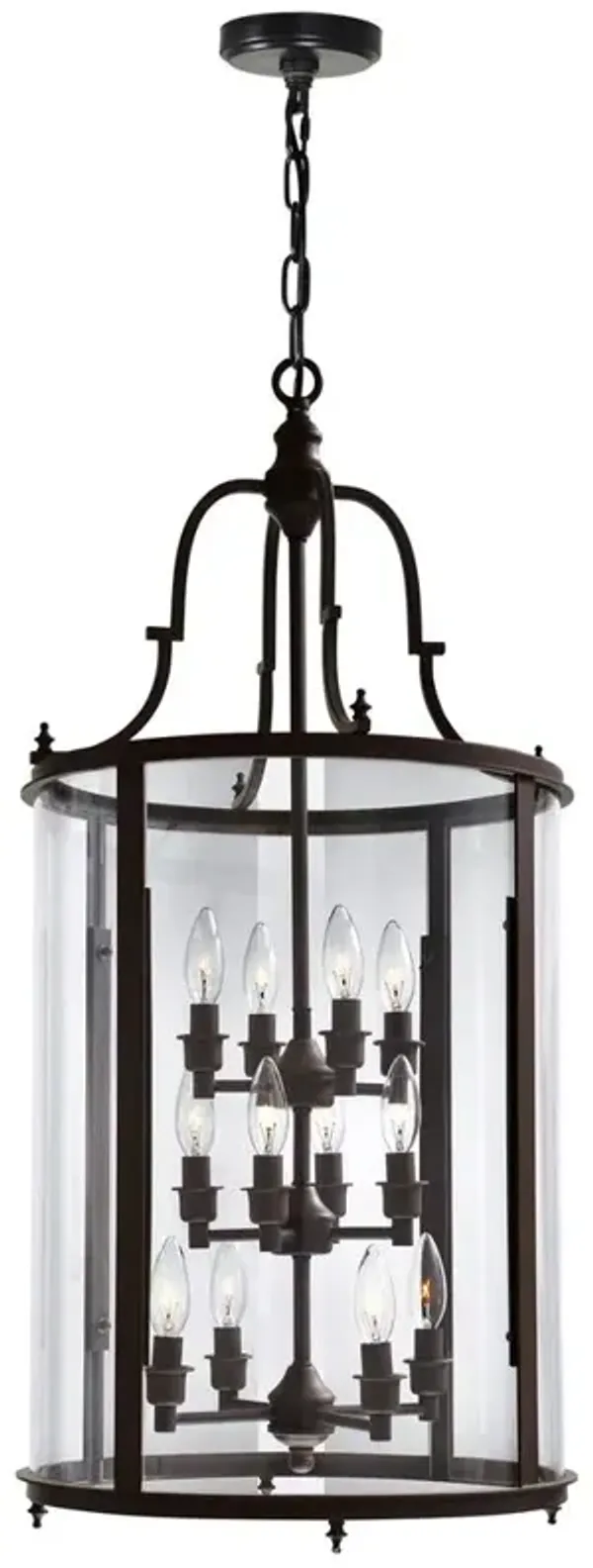 CWI Lighting Desire 12 Light Drum Shade Chandelier With Oil Rubbed Bronze Finish