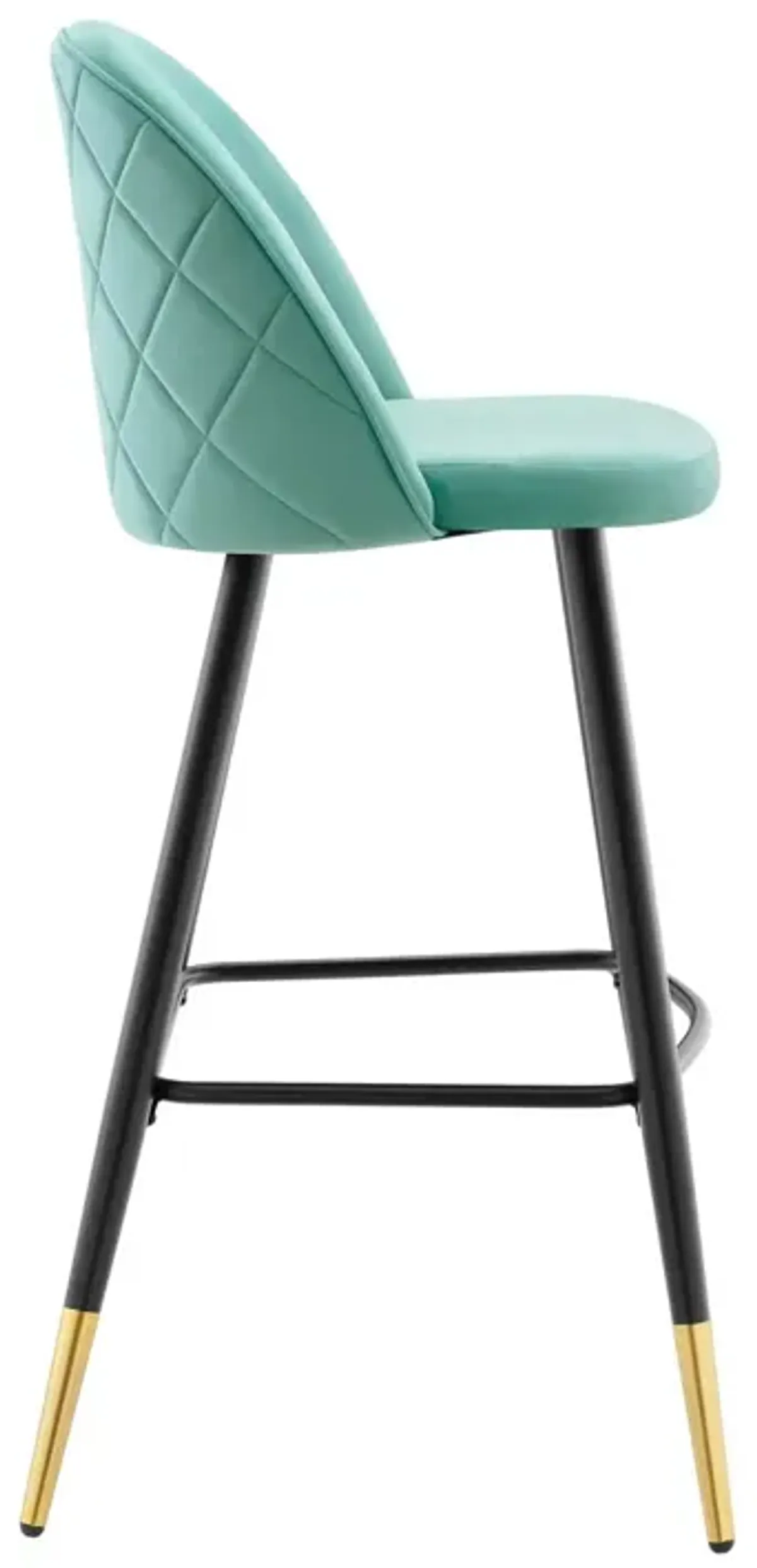 Cordial Performance Velvet Bar Stools - Set of 2