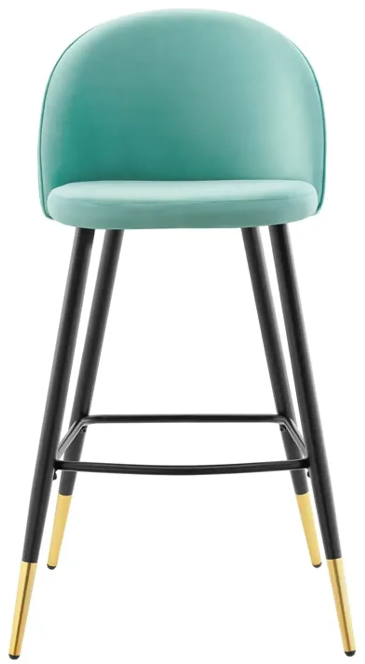 Cordial Performance Velvet Bar Stools - Set of 2