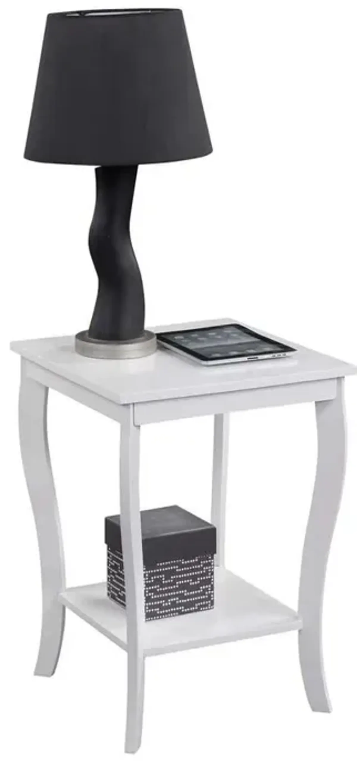 Convenience Concepts American Heritage Square End Table, White