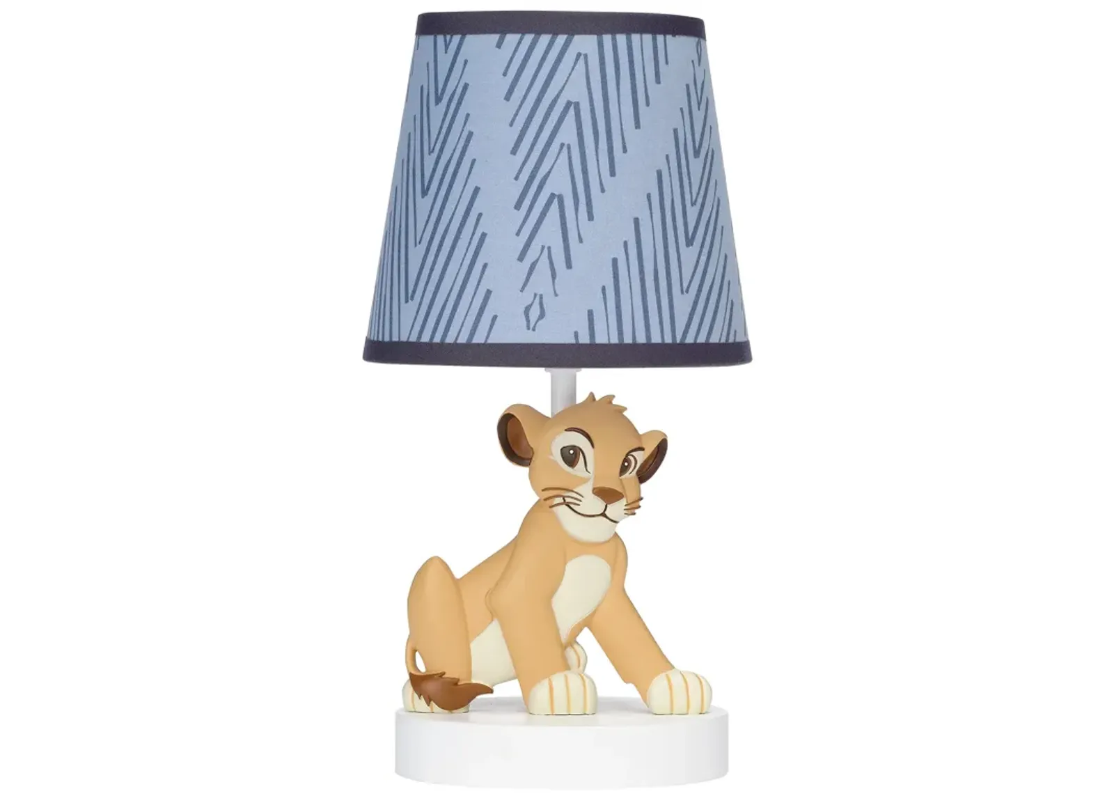 Lambs & Ivy Disney Baby Lion King Adventure Blue Lamp with Shade & Bulb - Simba