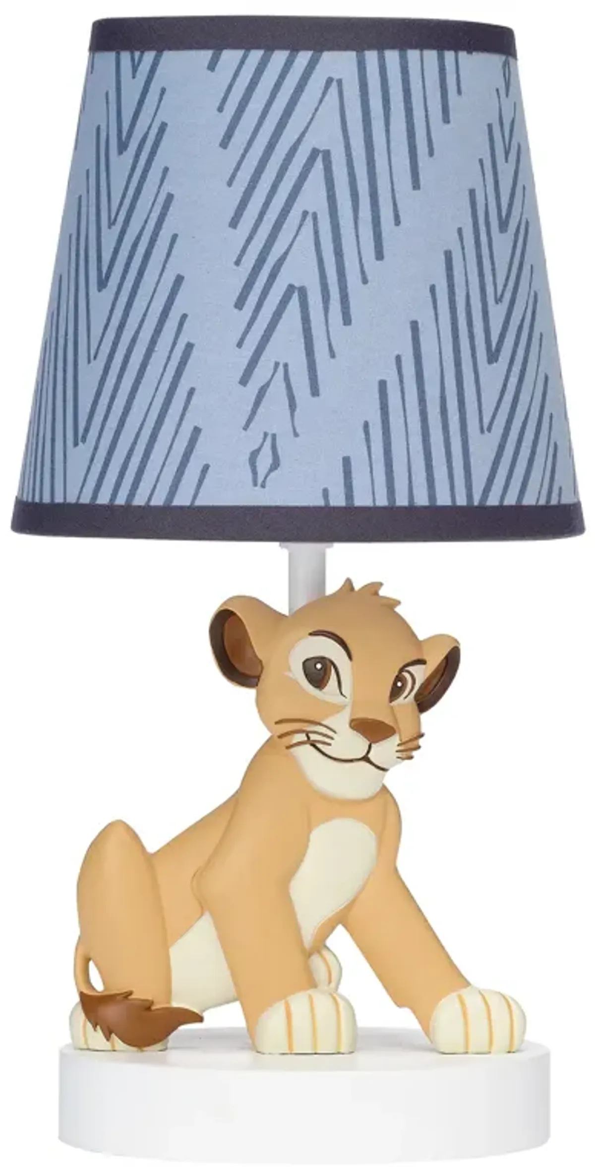 Lambs & Ivy Disney Baby Lion King Adventure Blue Lamp with Shade & Bulb - Simba