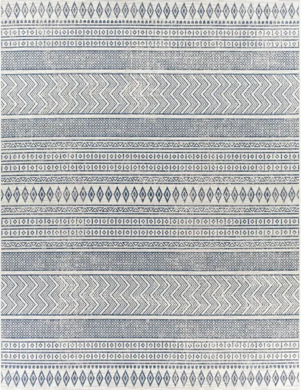 Eagean EAG-2345 5'3' Round Blue Rug