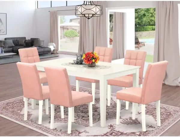 7 Piece Modern Dining Table Set
