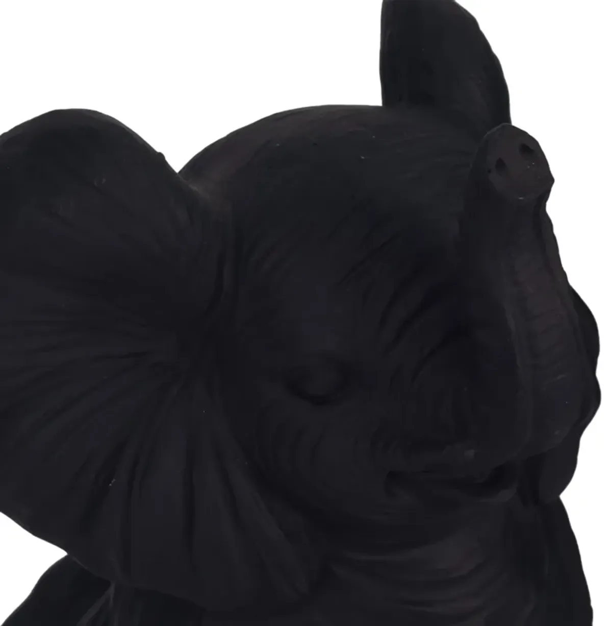6" Antique Blk Yoga Elephant