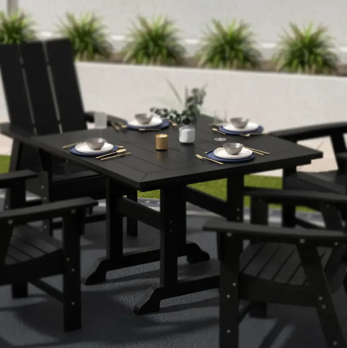 WestinTrends 43" Square Outdoor Patio Dining Table