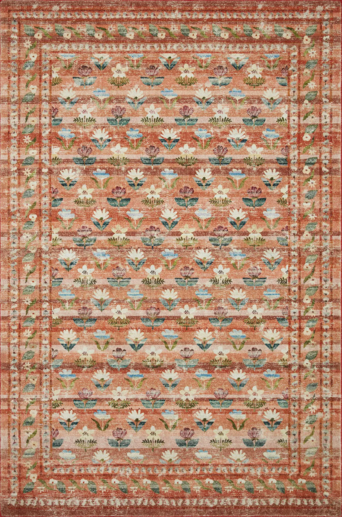 Courtyard COU05 Terracotta 7'6" x 9'6" Rug