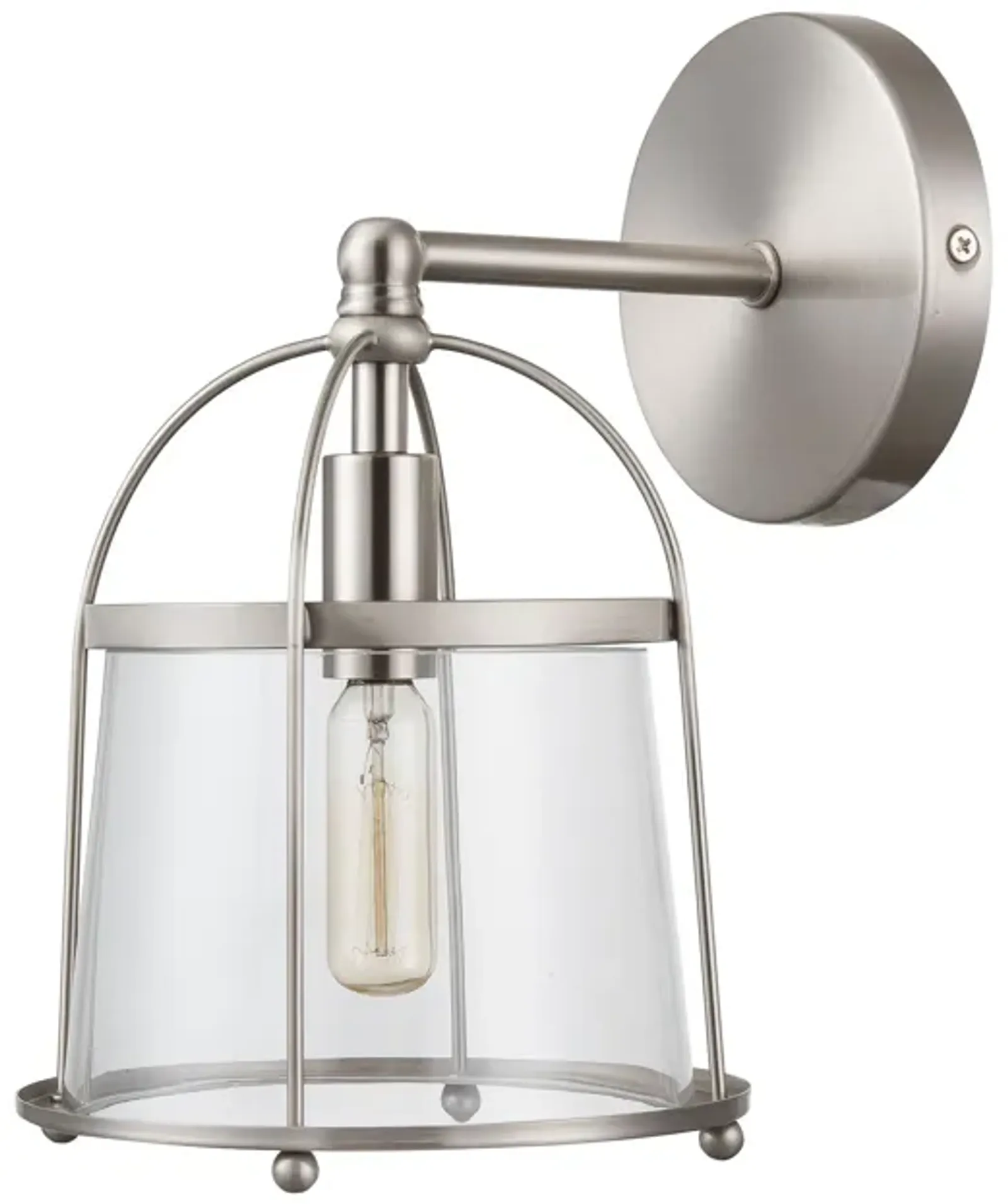 Merrick 10'' Silver High 1-Light Sconce