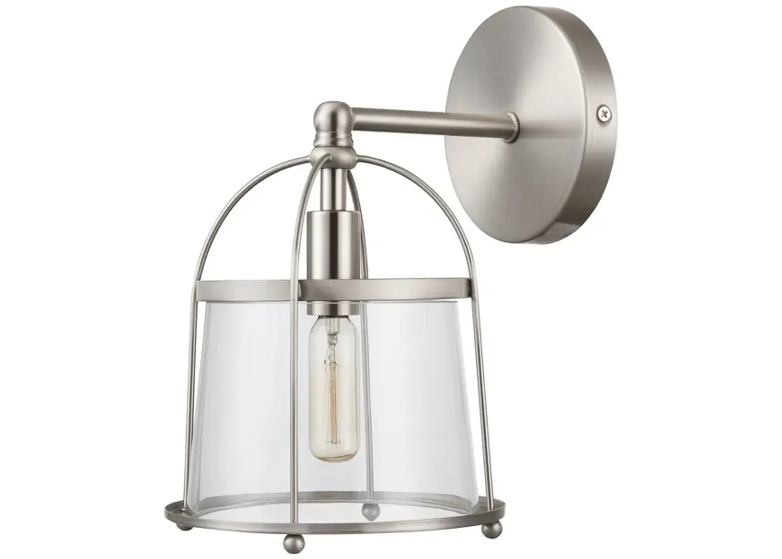 Merrick 10'' Silver High 1-Light Sconce