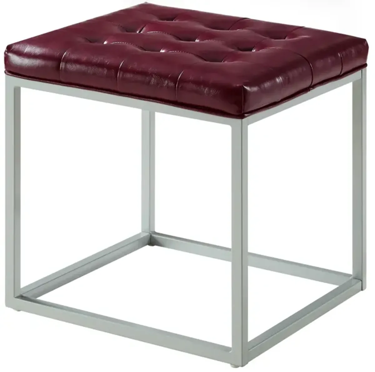 Inspired Home Barkan Leather PU Ottoman