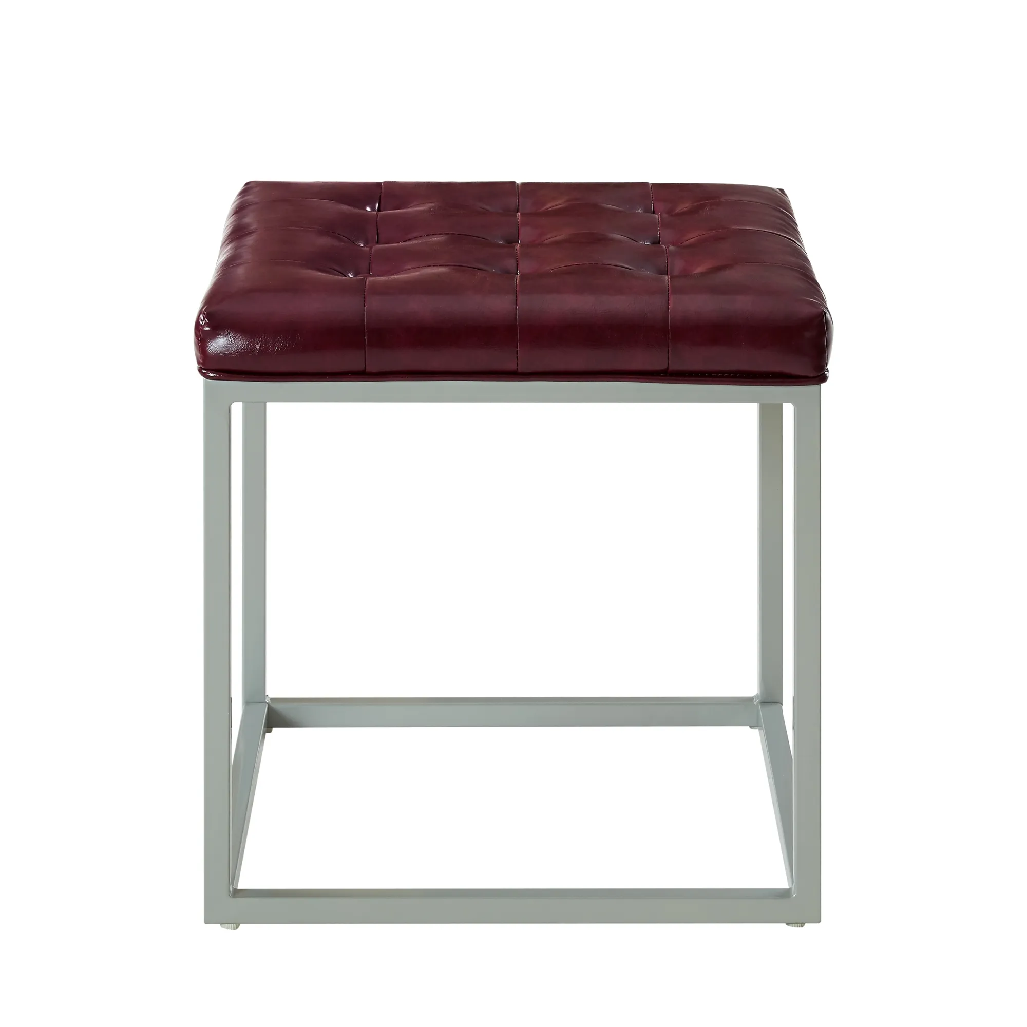 Inspired Home Barkan Leather PU Ottoman