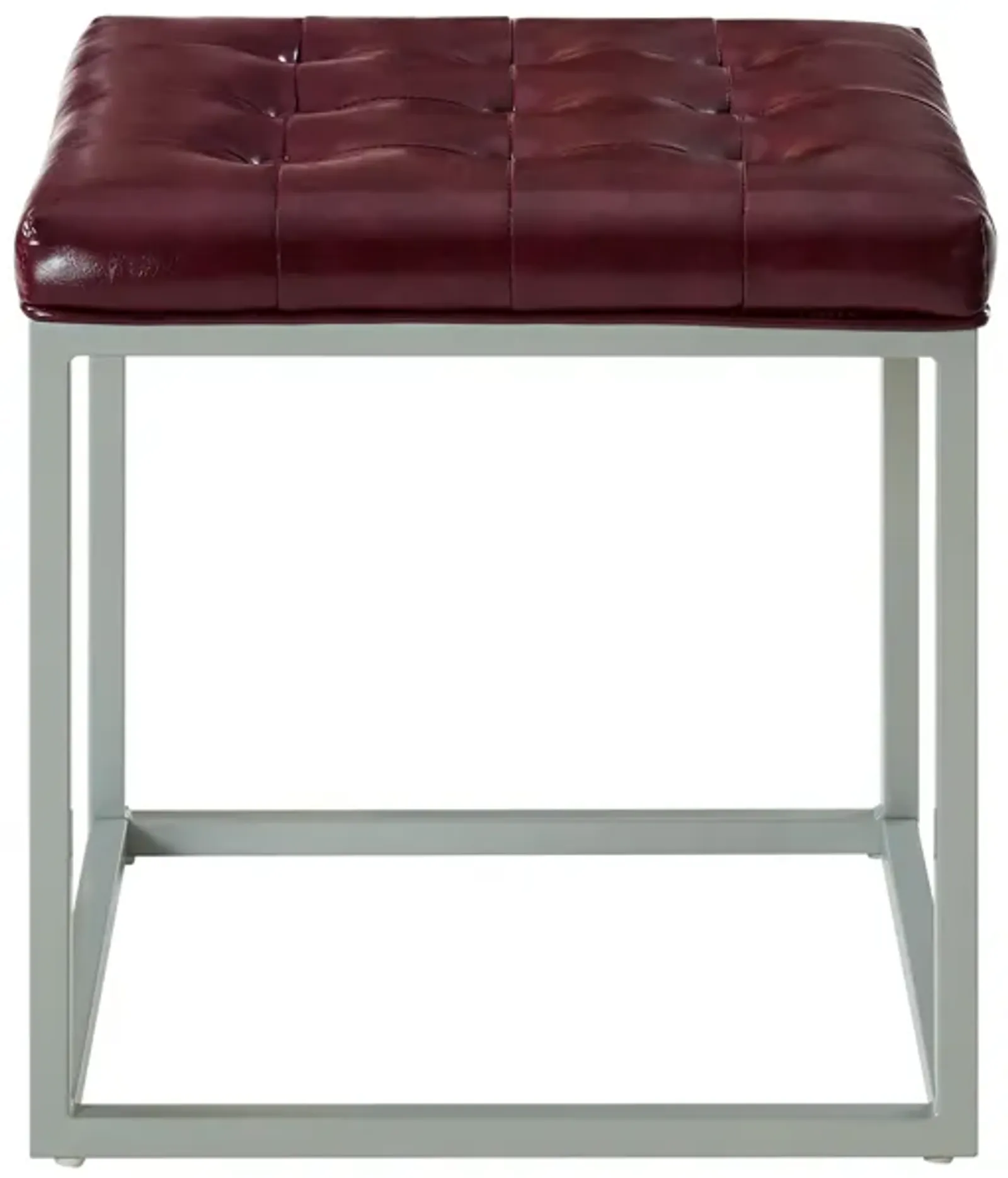 Inspired Home Barkan Leather PU Ottoman