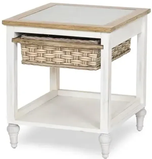 Sea Winds Coastal Furniture Island Breeze 1-Basket End Table