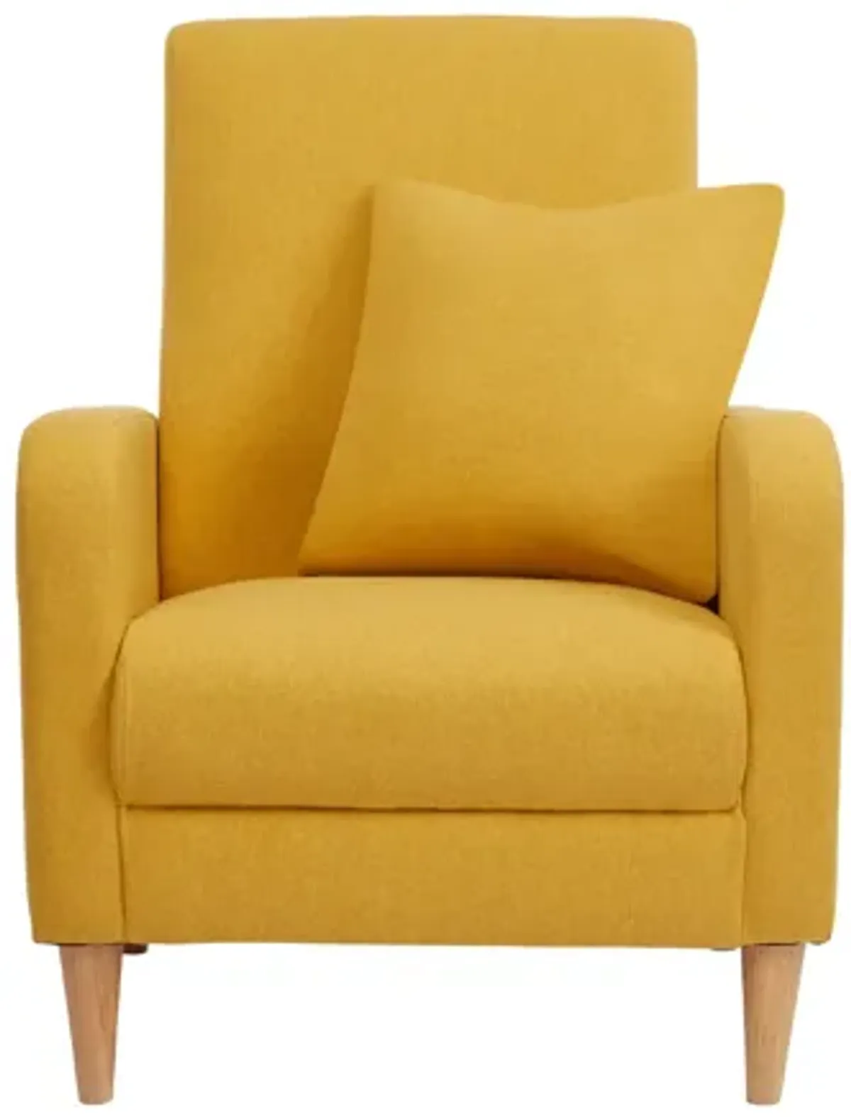 Modern Upholstered Accent Chair with Pillow