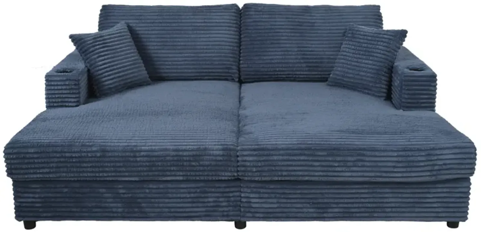 Merax Oversized Loveseat Chaise Lounge Sectional Sofa