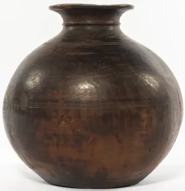 Found Wooden Jar