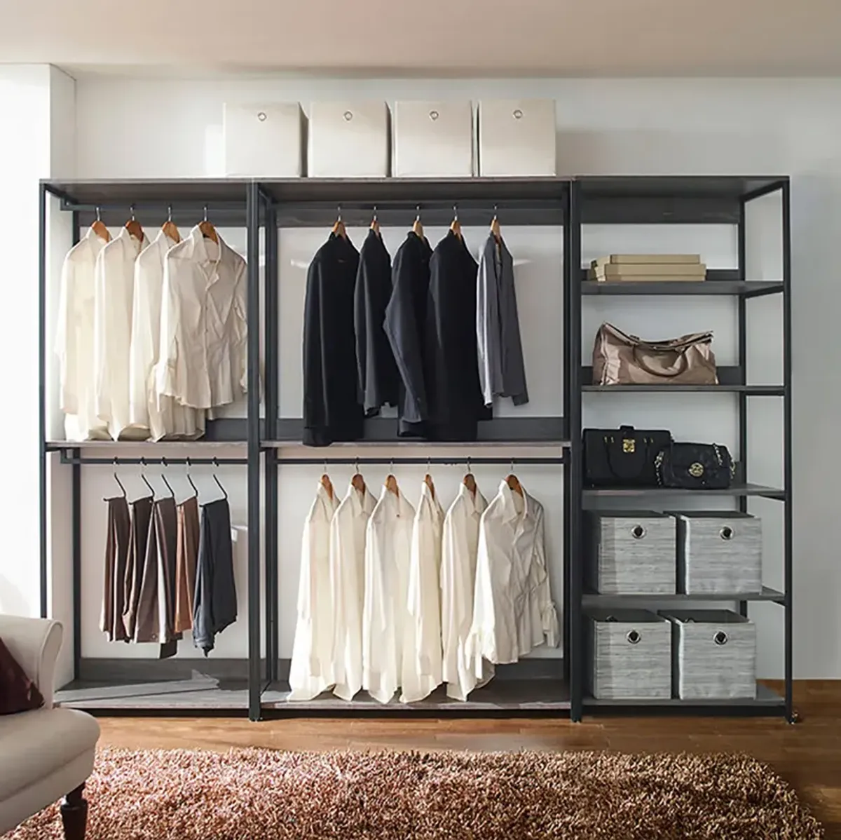 Monica Wood Walk-in Closet System