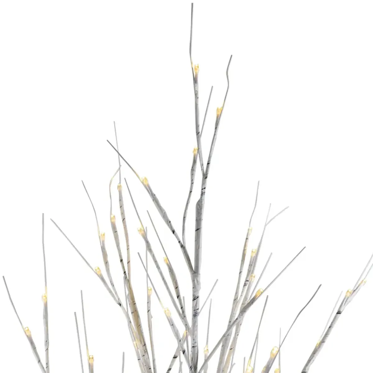 6' Lighted Christmas White Birch Twig Tree Outdoor Decoration - Warm White LED Lights