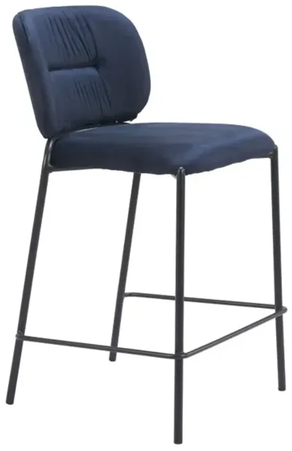 Plat Counter Stool (Set of 2) Blue