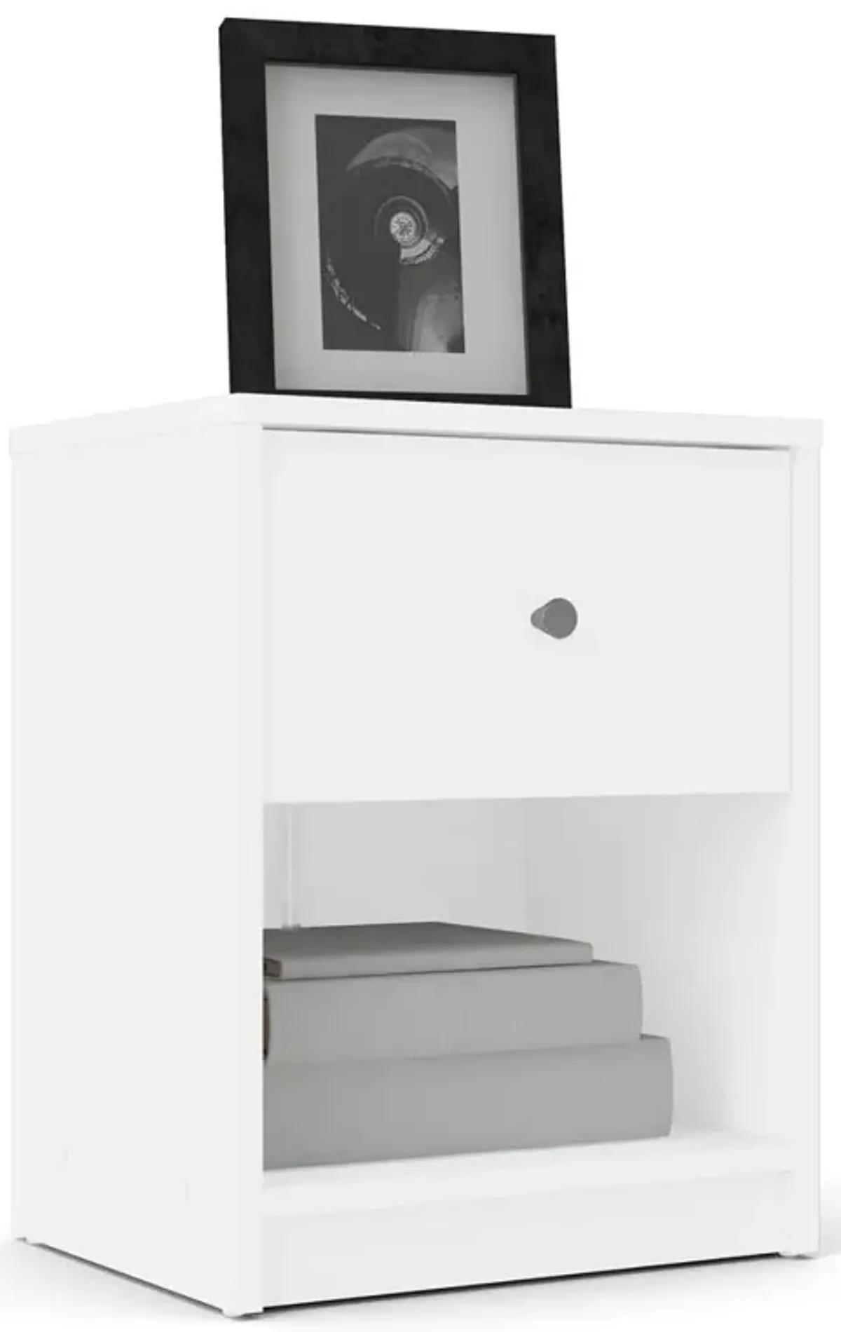 Tvilum Portland 1 Drawer Nightstand, White