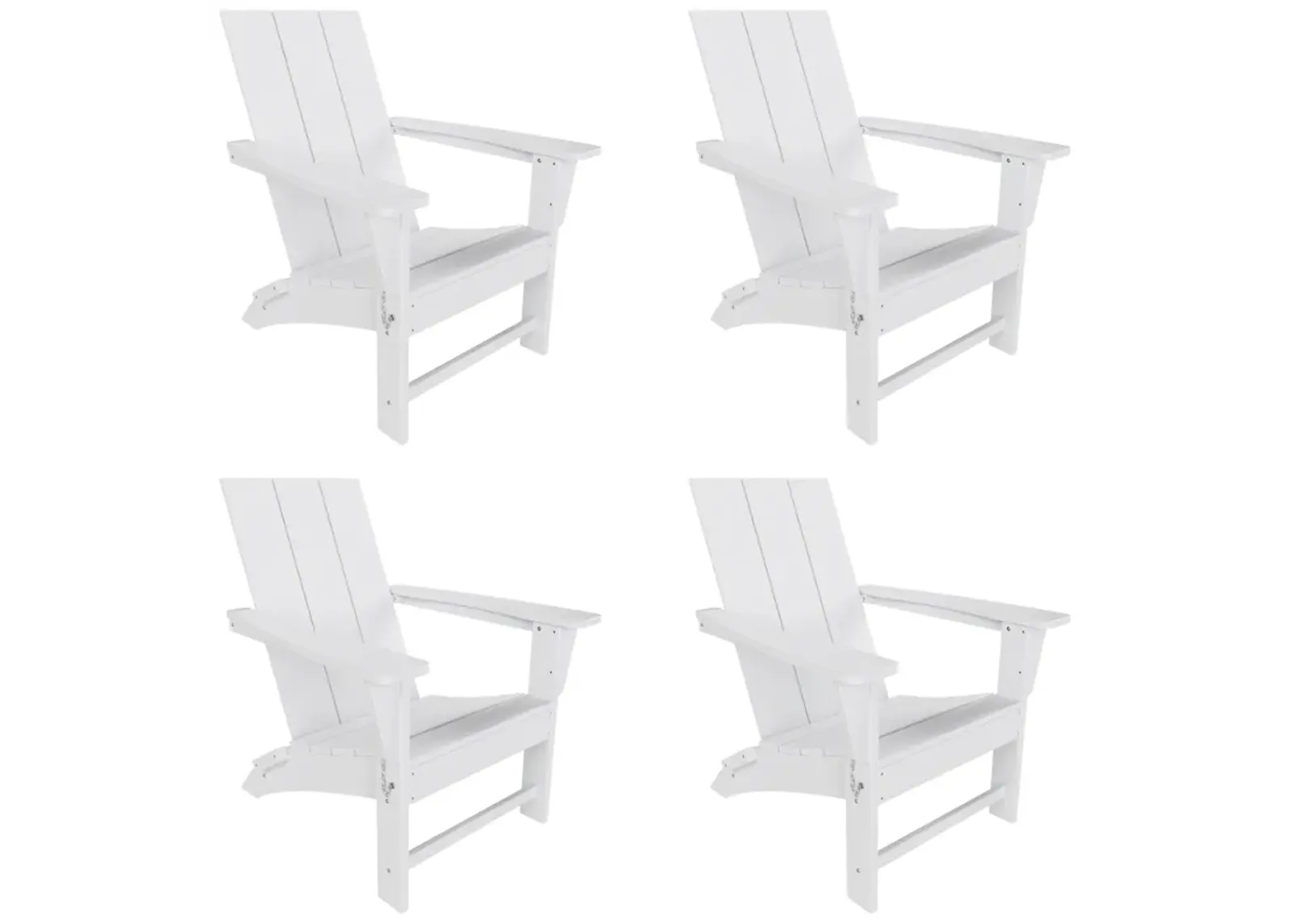 WestinTrends Modern Folding Adirondack Chair (Set of 4)