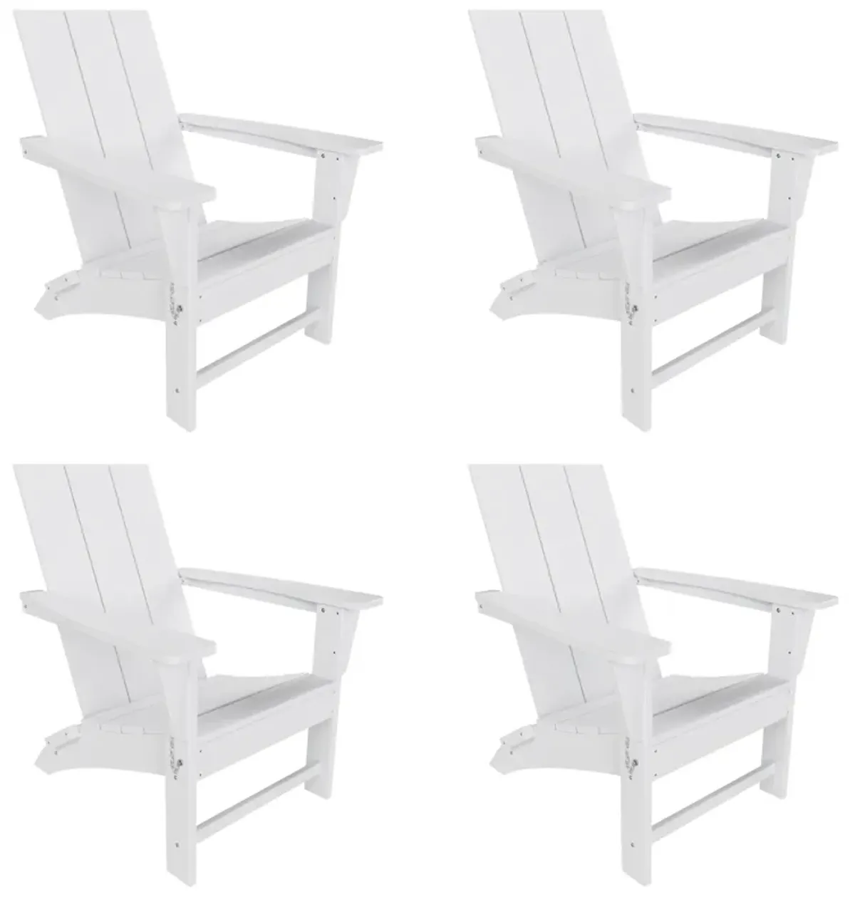 WestinTrends Modern Folding Adirondack Chair (Set of 4)