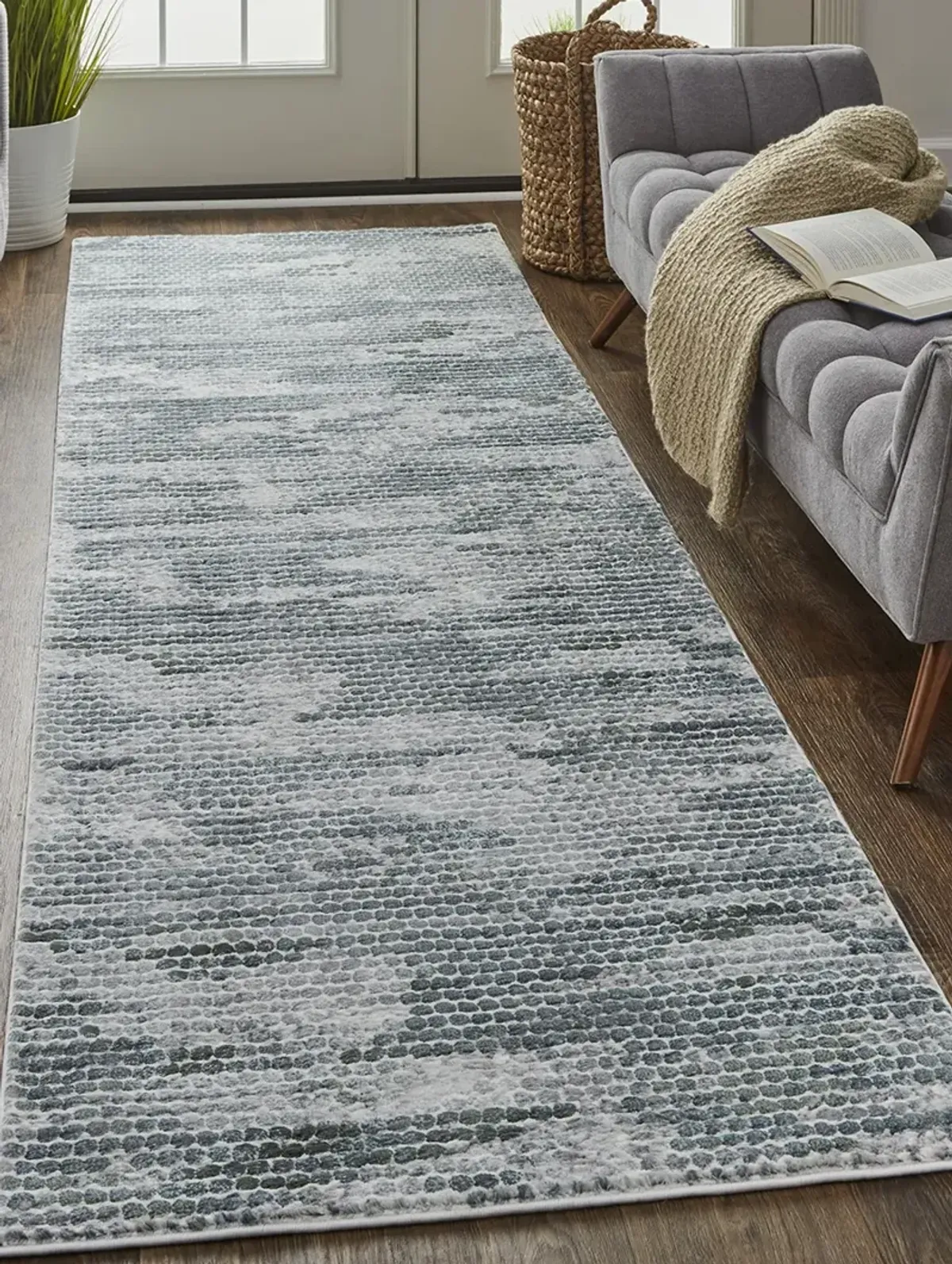 Atwell 3171F Blue/Gray 3' x 8' Rug