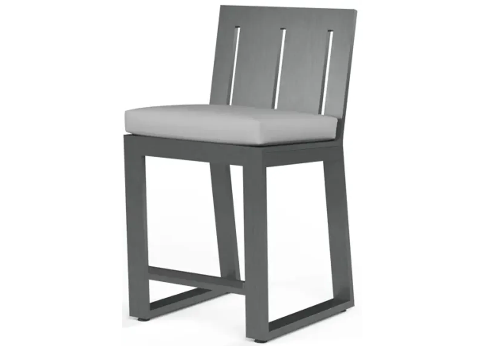 Redondo Barstool in Cast Silver, No Welt