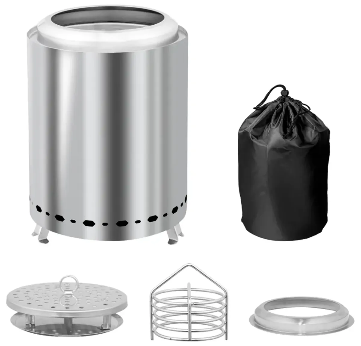 Smokeless Fire Pit Efficient & Low-Smoke Outdoor Wood-Burning Fire Pit for Patio & Backyard