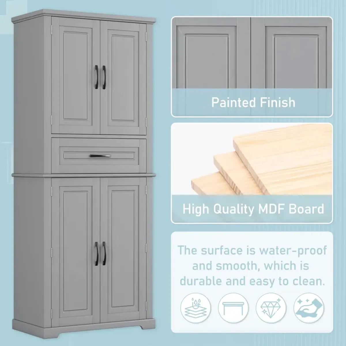 Merax Bathroom Storage Cabinet with 1 Drawer