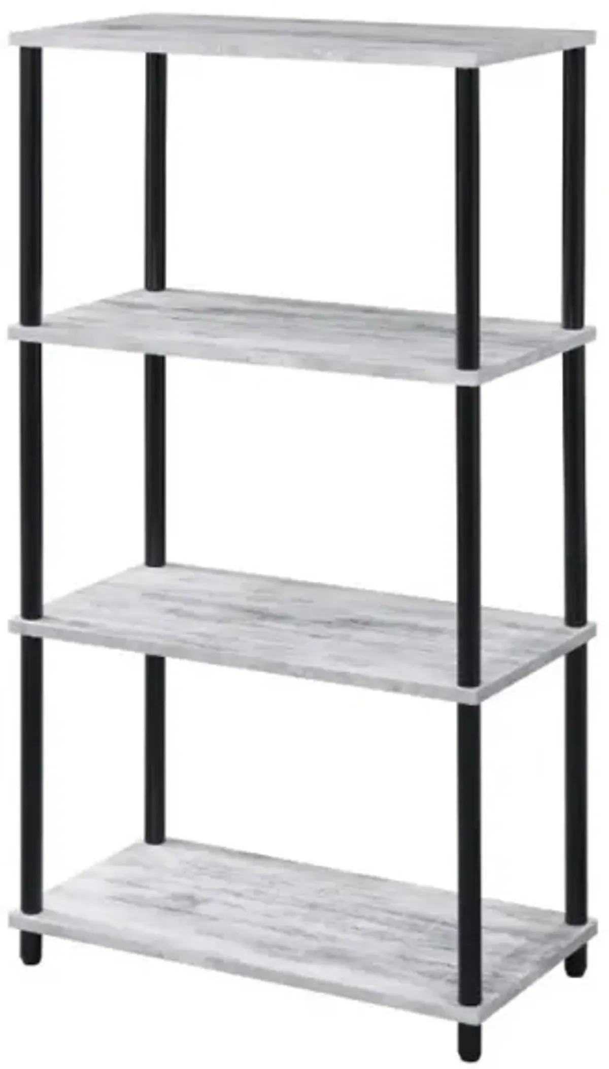 Nympho Bookshelf, White & Black Finish 92737