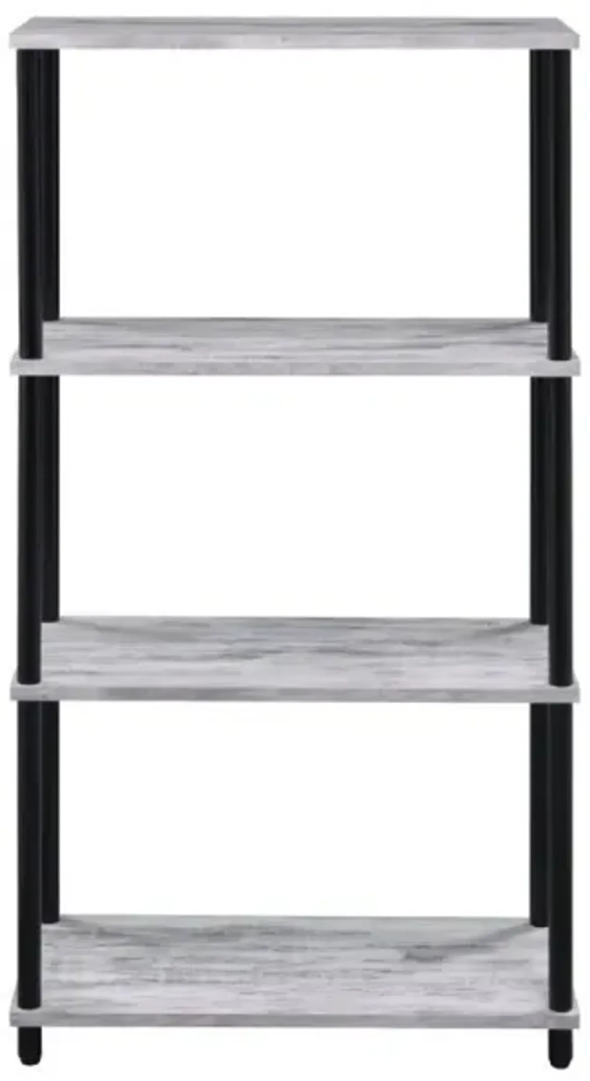 Nympho Bookshelf, White & Black Finish 92737