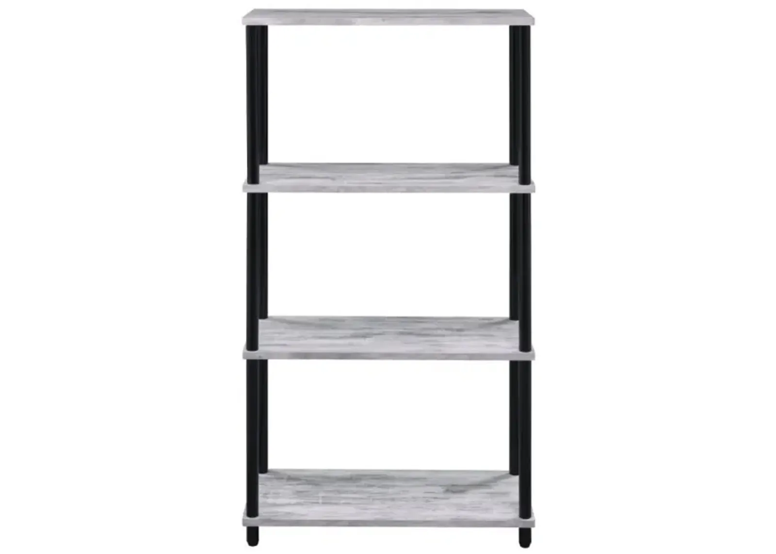 Nympho Bookshelf, White & Black Finish 92737