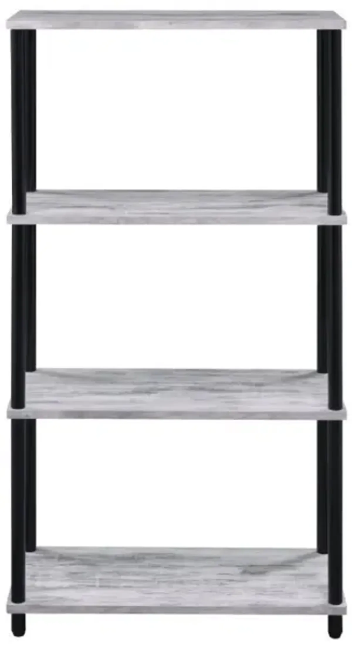 Nympho Bookshelf, White & Black Finish 92737