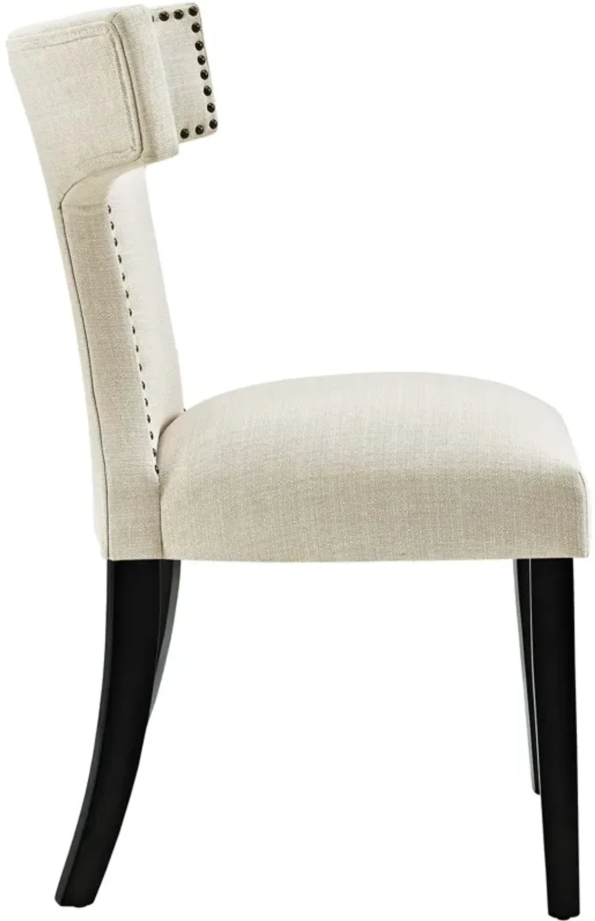 Curve Dining Side Chair Fabric Set of 2