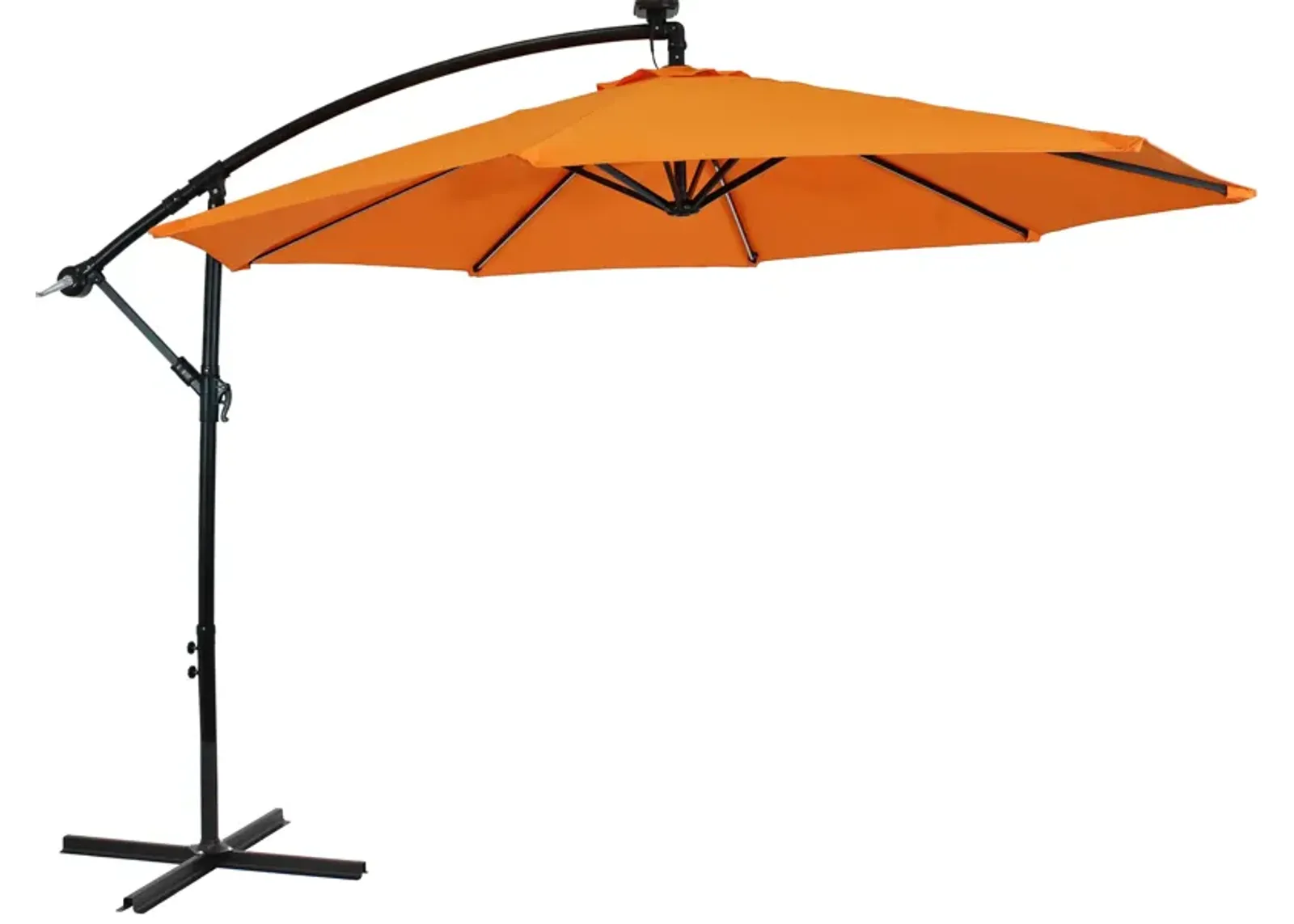 Sunnydaze 9.5 ft Solar Cantilever Offset Patio Umbrella