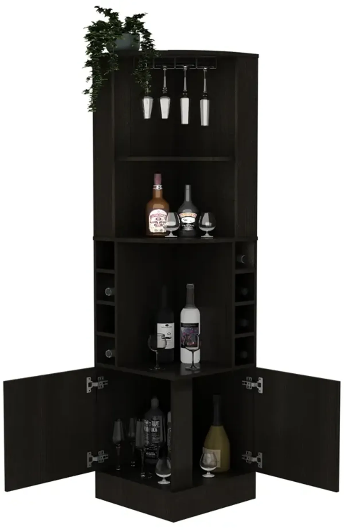 Bar Cabinet Papprika, Living Room, Black