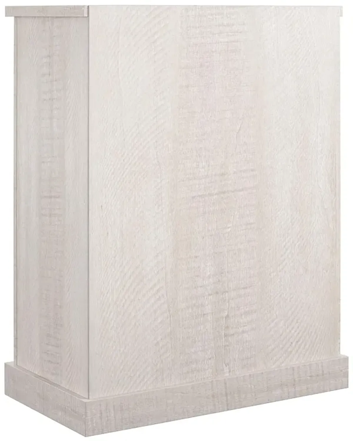 Knox County Bar Cabinet, Rustic White