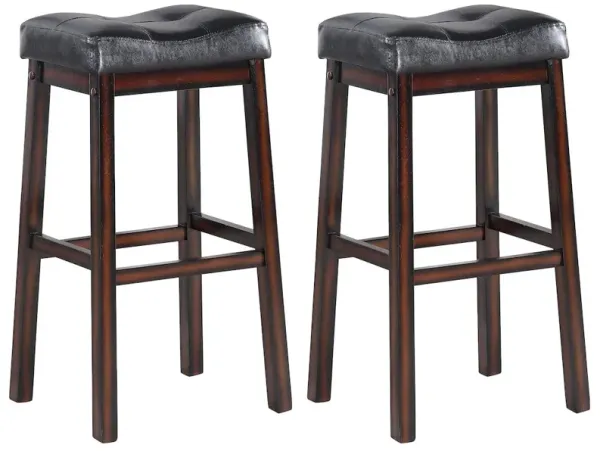 Donald Upholstered Bar Stool Cappuccino (Set of 2)
