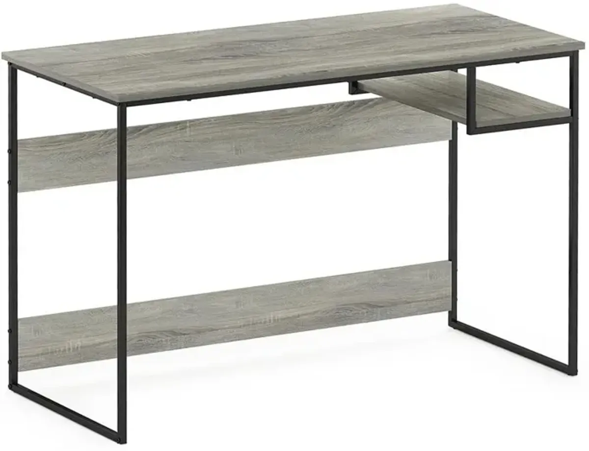 Furinno Moretti Modern Lifestyle Study Desk, 45, French Oak Grey