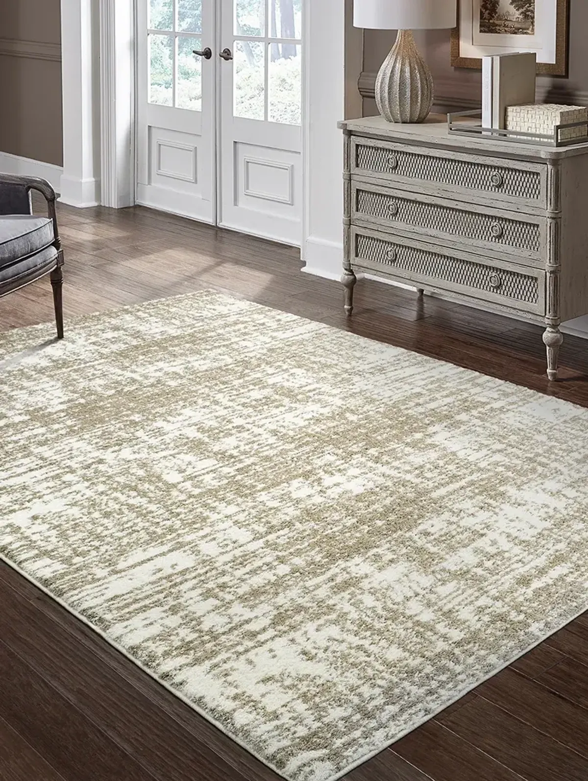 Verona 3'10" x 5'5" Ivory Rug